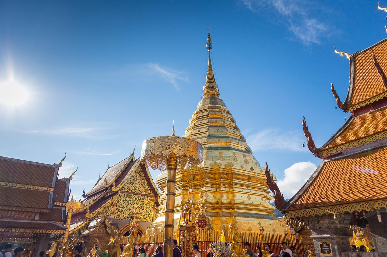 Pogled na Chiang Mai i hram